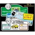 Plaque PVC Réf. 37 - RALLYE VOITURE